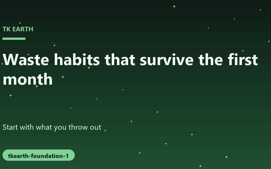 Ways to Build Lasting Habits for Household Waste Reduction